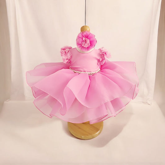 Rochita botez fetite nou nascut roz