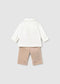 Set cu pantaloni lungi nou-nascut
