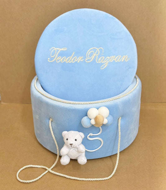 Cufar din catifea personalizat