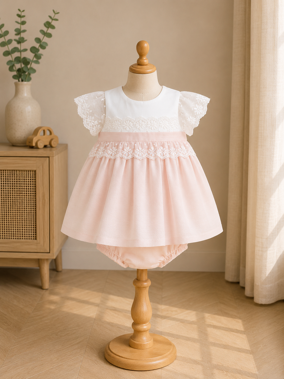 Rochie ceremonie cu chilotei nou-nascut