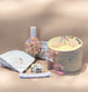 Cufar, lumanare si trusou botez personalizat