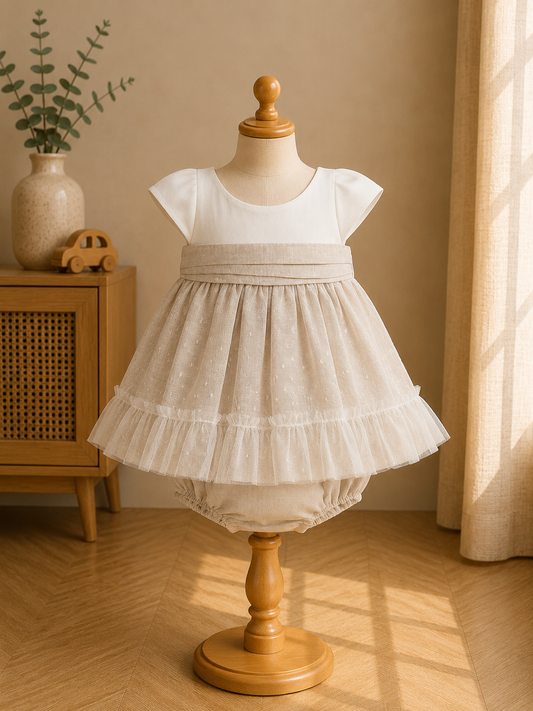 Rochie ceremonie cu chilotei nou-nascut