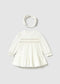 Rochie catifea cu bentita bebe