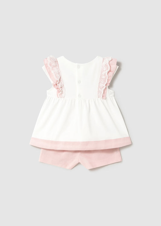 Set pantaloni scurti si bluza din in bebe Mayoral