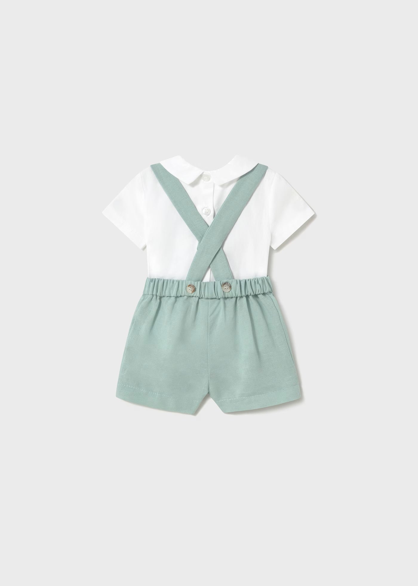 Set pantalolni scurti si camasa cu guler nou-nascut Mayoral