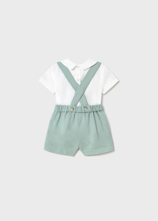 Set pantalolni scurti si camasa cu guler nou-nascut Mayoral