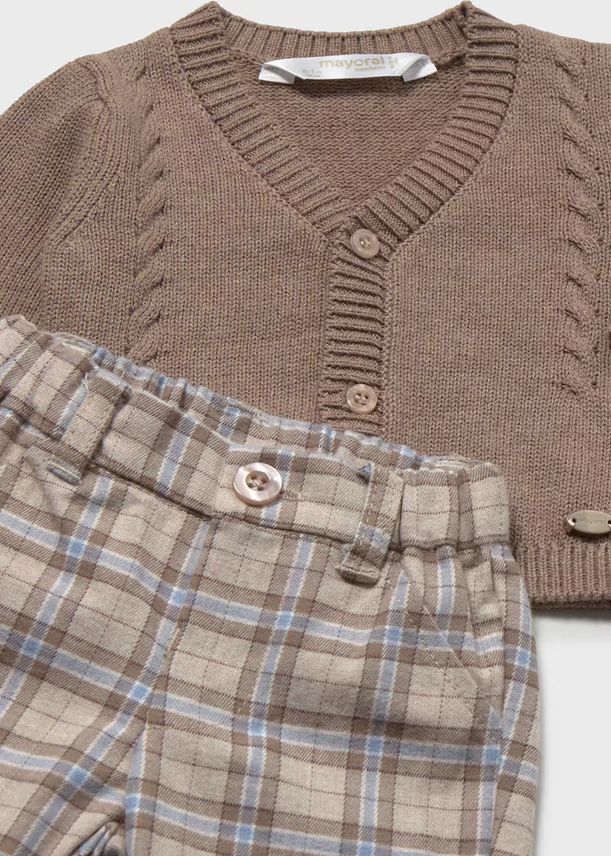 Set cu pantaloni lungi nou-nascut