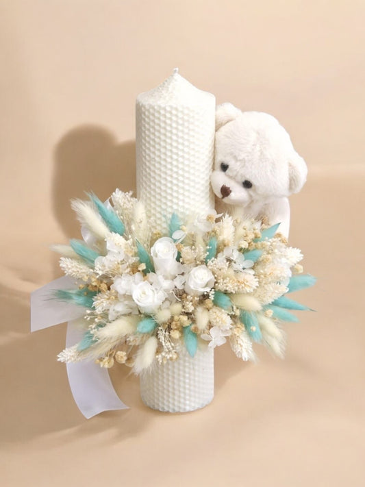 Lumanare botez baieti fete baieti ceara naturala