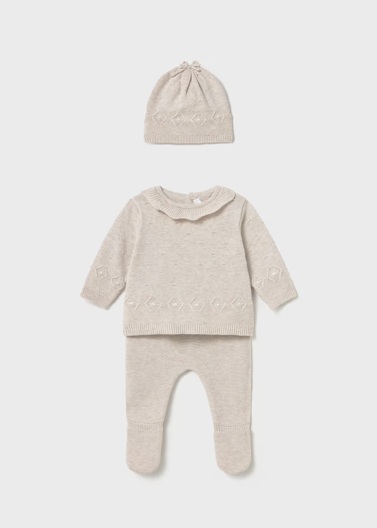 Set 3 piese tricotate Better Cotton nou-nascut