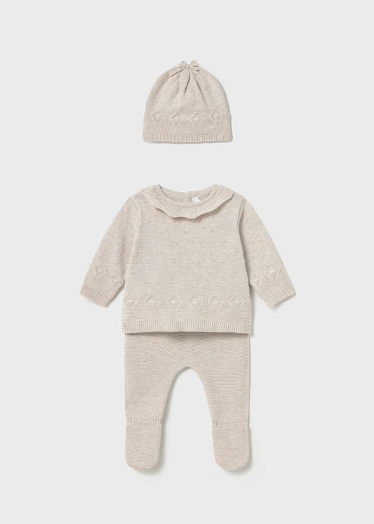 Set 3 piese tricotate Better Cotton nou-nascut