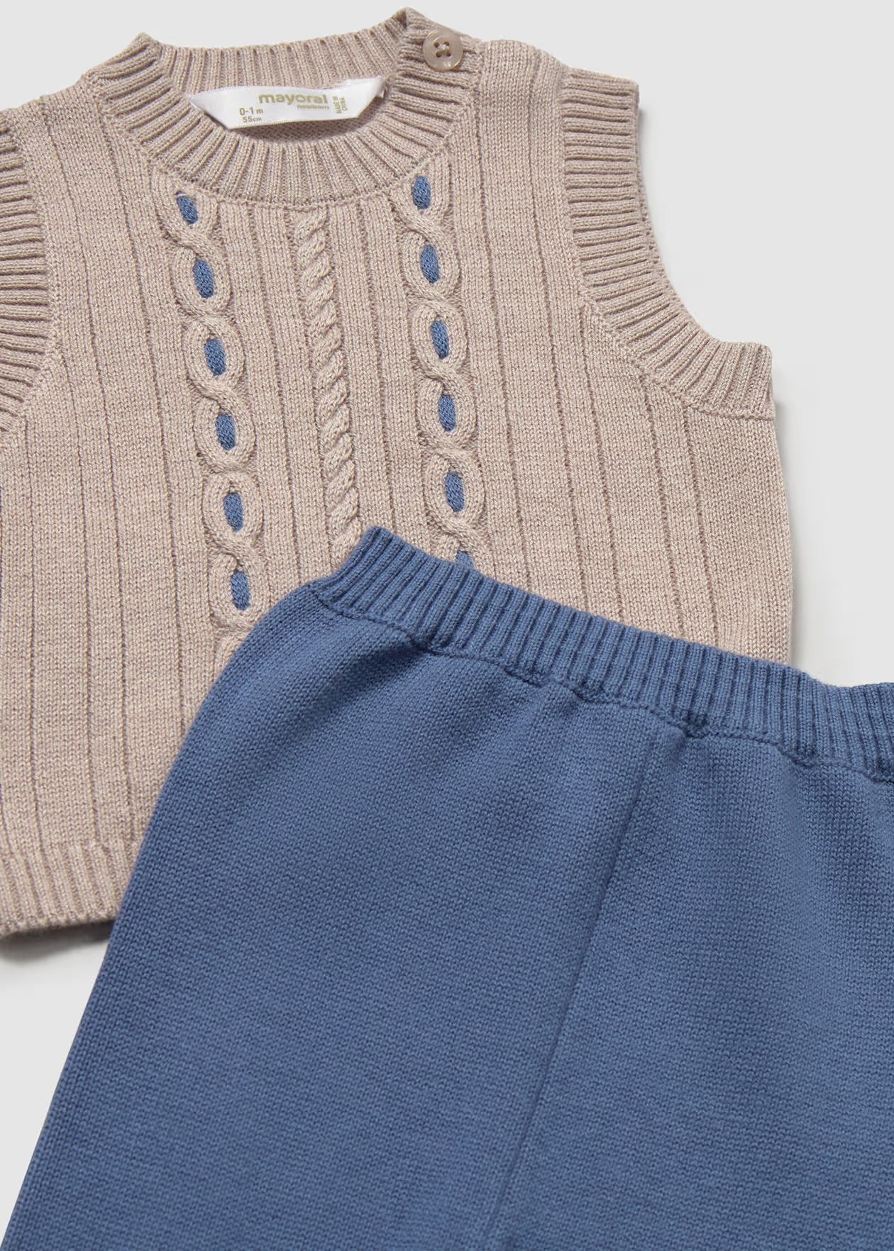 Set cu pantaloni lungi nou-nascut