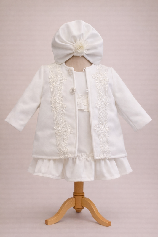 Set paltonas, rochita si turban