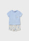 Set pantaloni scurti si tricou nou-nascut baiat Mayoral