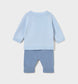 Set pantaloni si pulover tricot nou-nascut