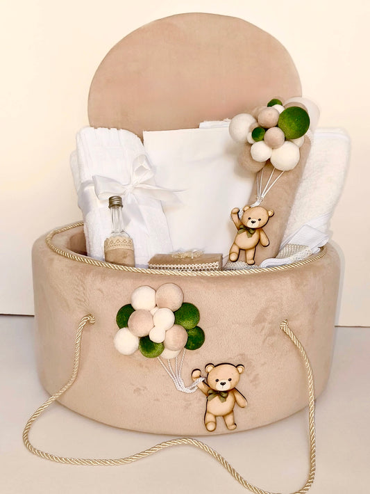 Set cufar, trusou si lumanare botez