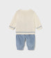 Set pantaloni si pulover nou-nascut