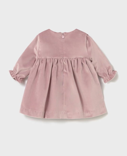 Rochie catifea nou-nascut