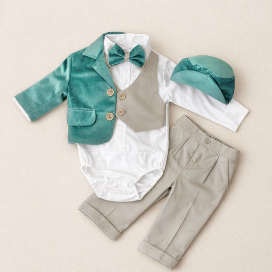 Costum catifea 5 piese