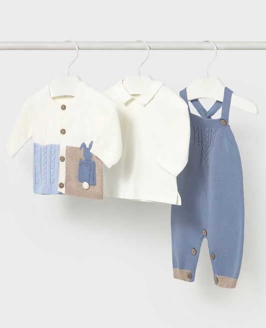Set salopeta 3 piese nou-nascut