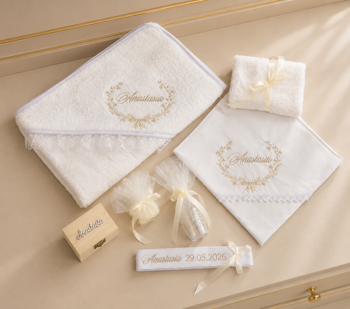 Trusou personalizat pentru botez