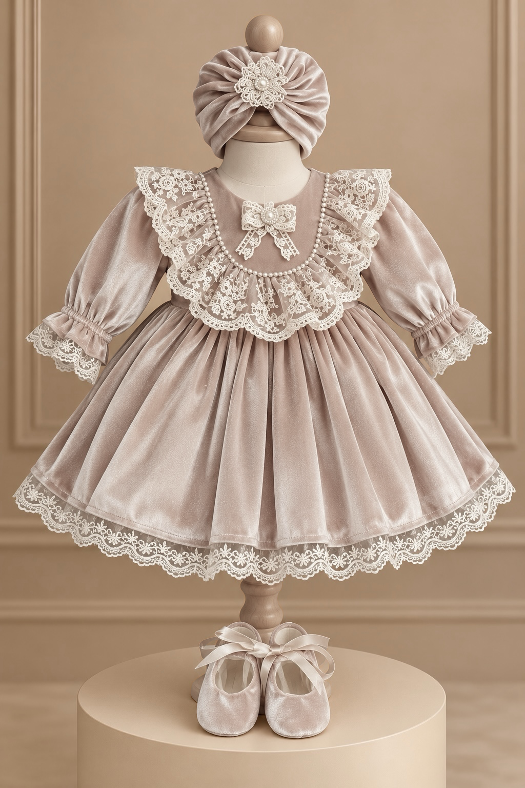Set rochita si accesorii Beya Beige