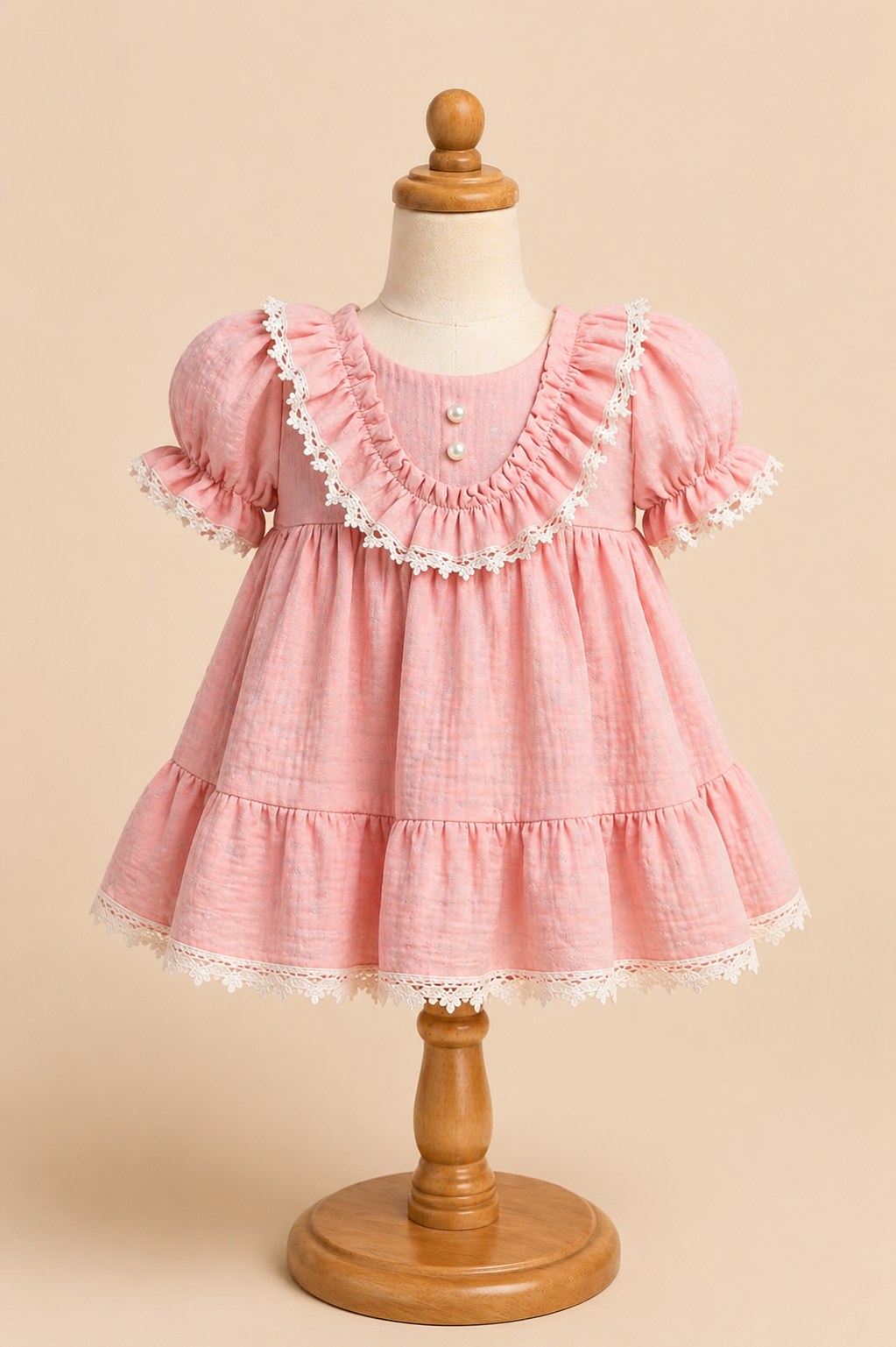 Rochita din muselina Pink Musette