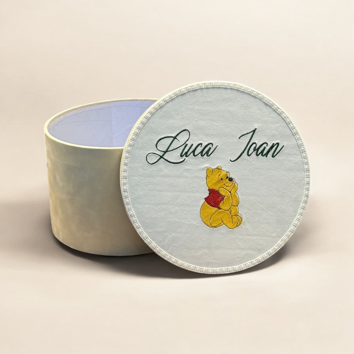 Cufar din carton catifelat personalizat