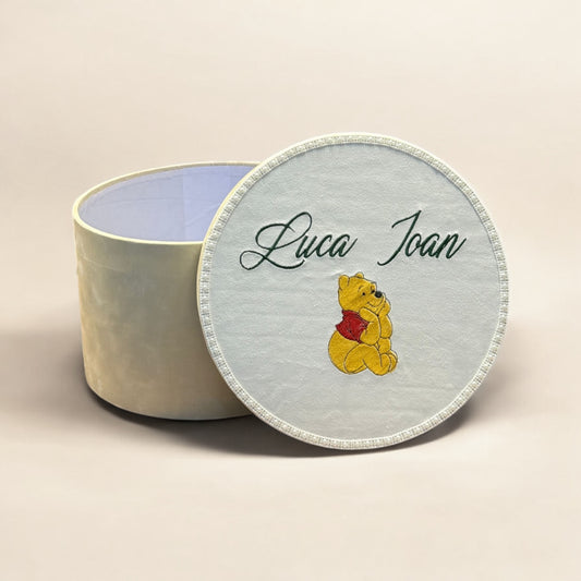 Cufar din carton catifelat personalizat