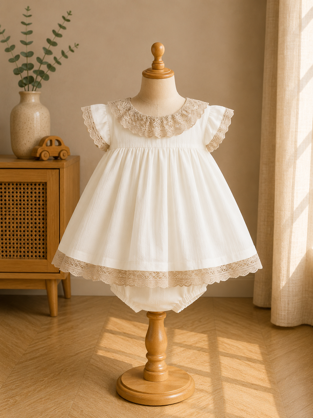 Rochie ceremonie cu chilotei nou-nascut