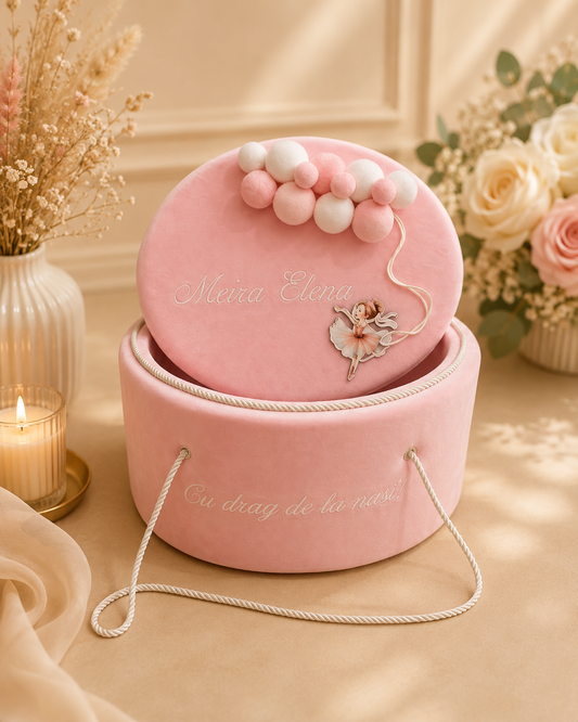 Cufar din catifea personalizat