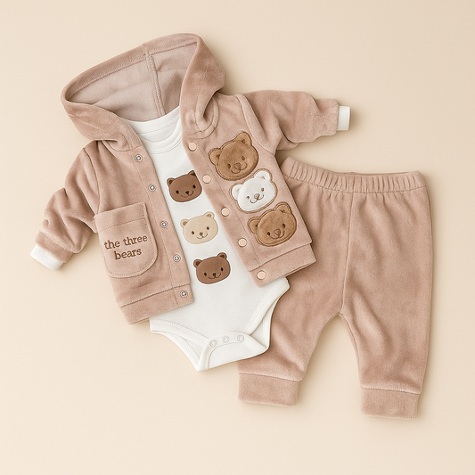 Set cu pantaloni 3 piese nou-nascut