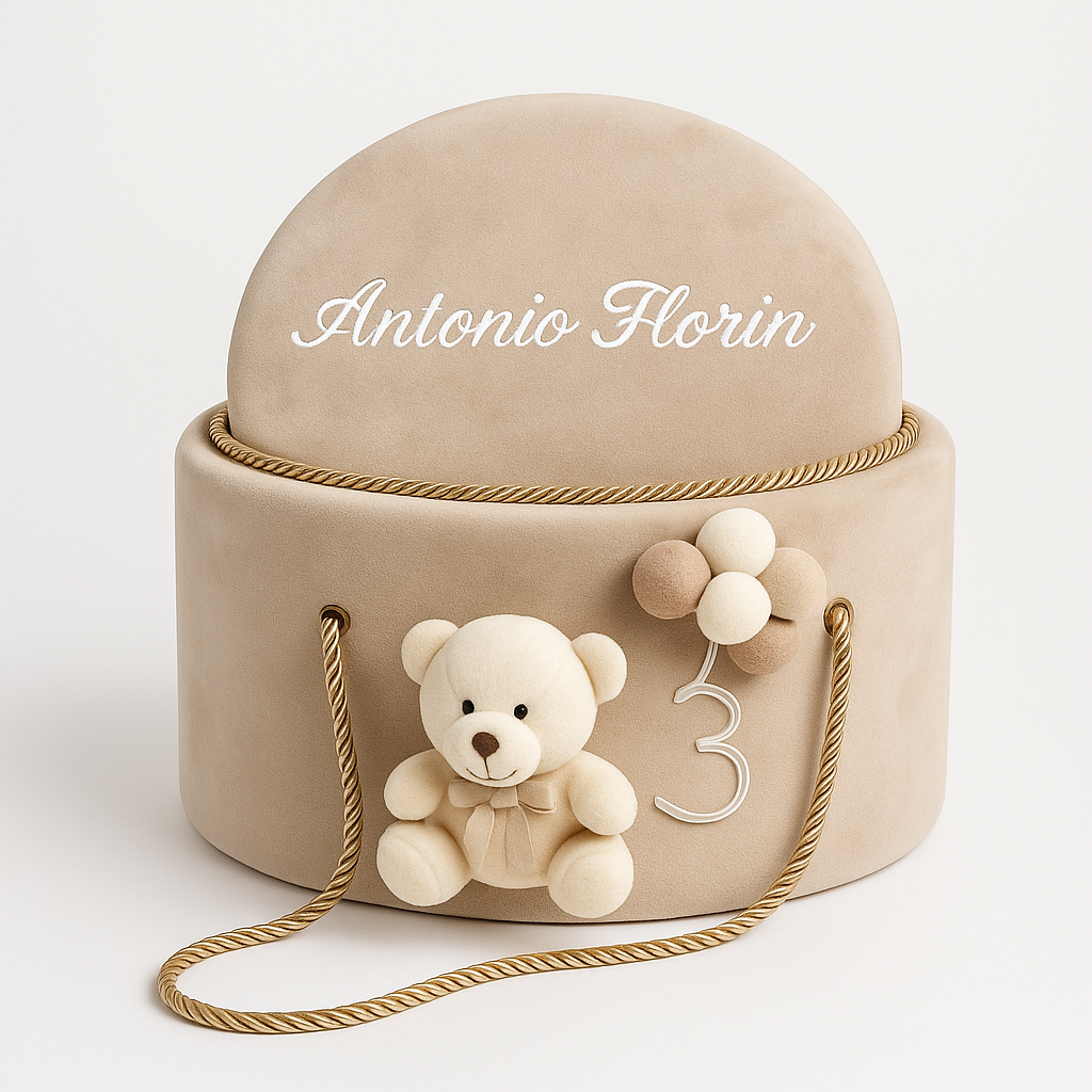 Cufar din catifea personalizat