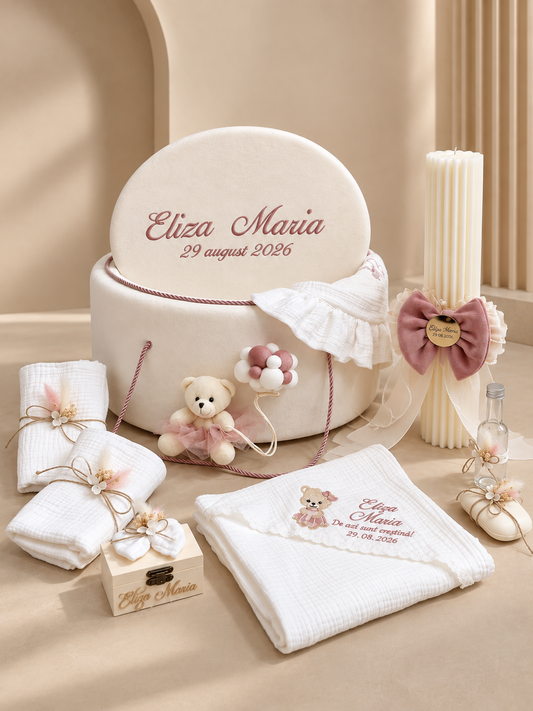 Cufar, trusou si lumanare botez
