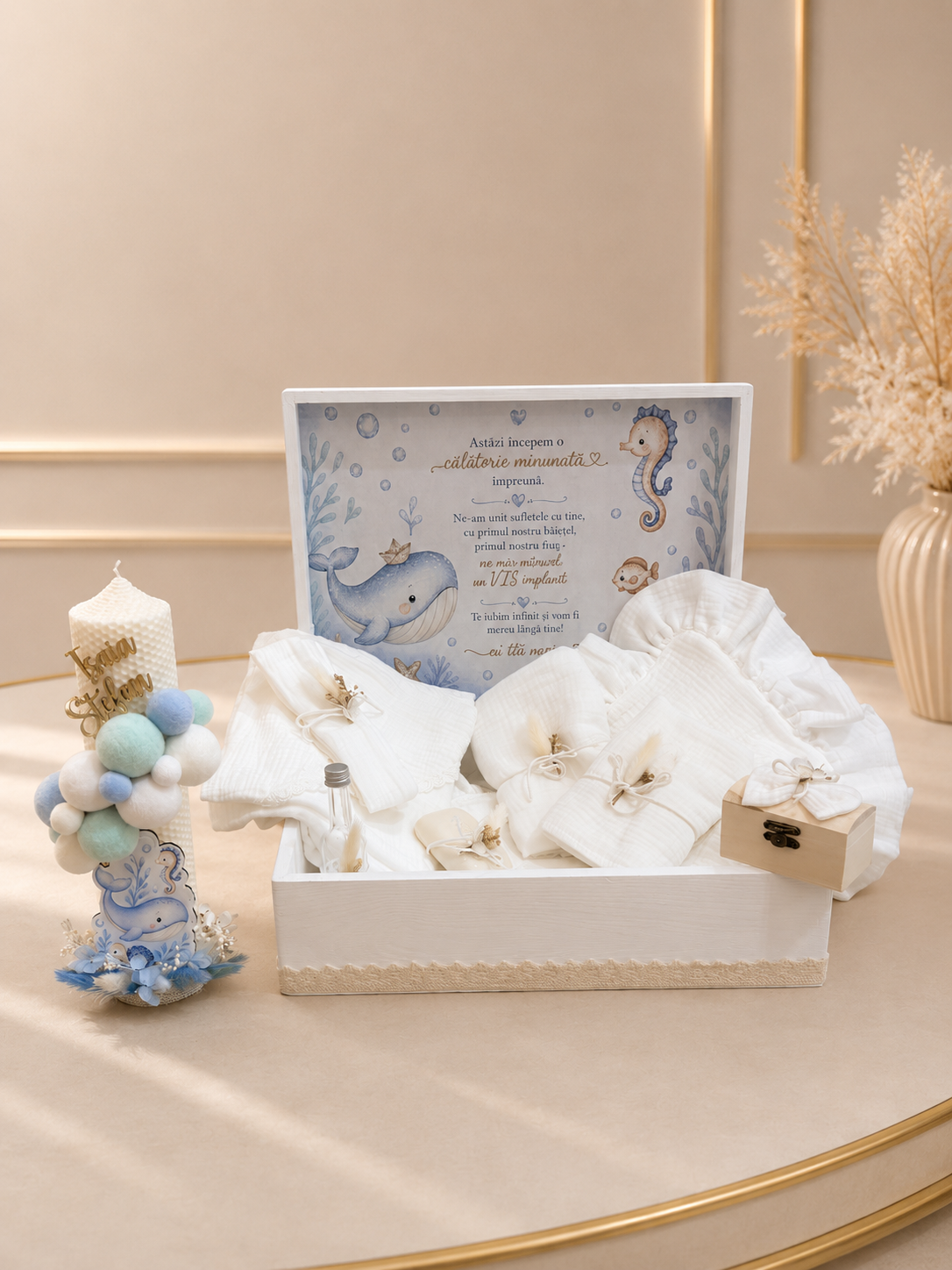 Cufar, trusou botez si lumanare botez