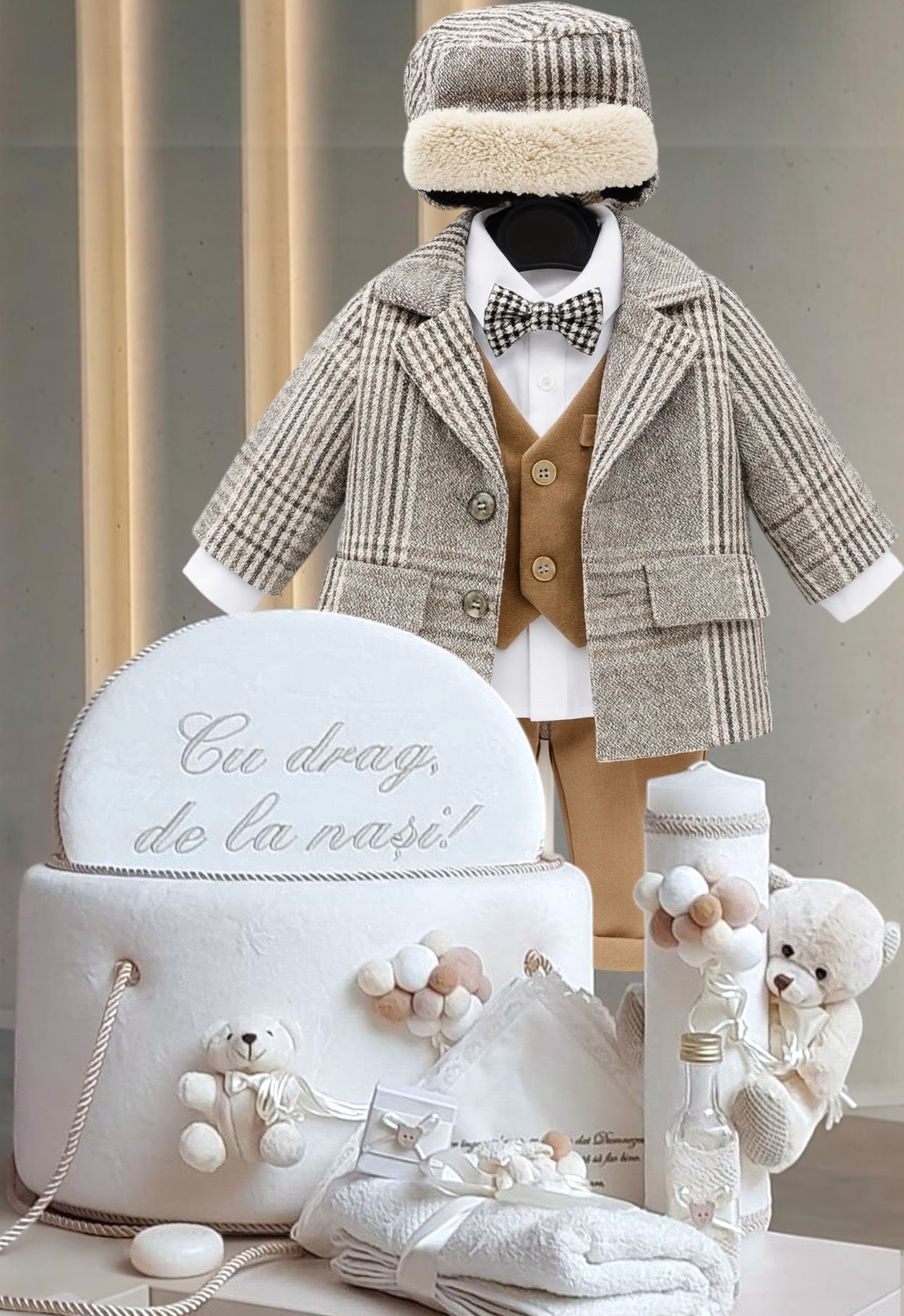 Trusou personalizat complet pentru baiat, set premium Modines, materiale calitative si personalizare la comanda