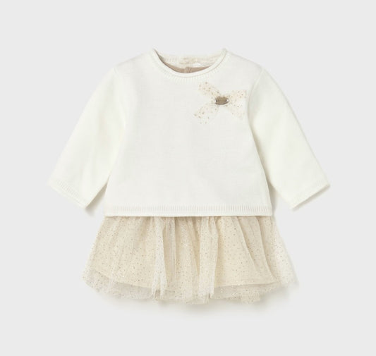 Rochie combinata tul nou-nascut